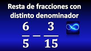 20 Resta de fracciones con distinto denominador MUY FÁCIL [upl. by Nifares552]