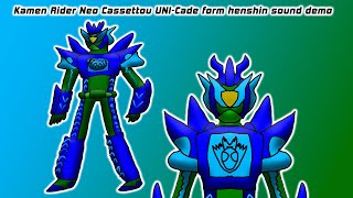 Kamen Rider Neo cassettou UNICade form henshin sound demo [upl. by Atterehs]