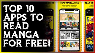 Top 10 Best Manga Reader Apps For Both IOS amp Android  Where To Read Manga for FREE and Legally [upl. by Zeralda]