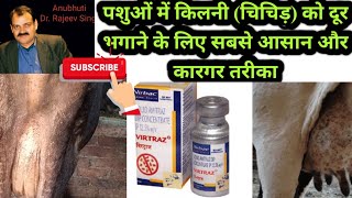 Tick infestation इस दवा से पशुओं से टिक्स किलनी भगाएं  live video [upl. by Ecnatsnok779]