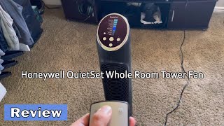 Honeywell QuietSet Whole Room Tower Fan Review [upl. by Lacim]