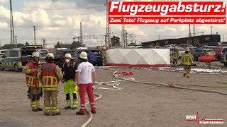 Flugzeugabsturz in Duisburg Zwei Tote nach Flugzeugabsturz Zirkus entgeht einer Katastrophe [upl. by Yenruogis]