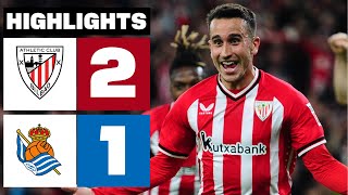 ATHLETIC CLUB 2  1 REAL SOCIEDAD  RESUMEN [upl. by Neelsaj]