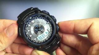 Casio Pathfinder Protrek PRW5000Y1 Solar Atomic Watch [upl. by Payson]