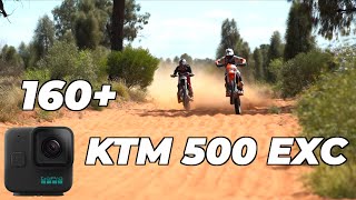 KTM 500 EXC TOP SPEED FINKE [upl. by Hacceber522]