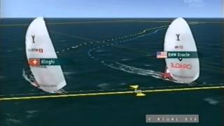 2009 Louis Vutton Pacific Series BMW Oracle vs Alinghi Race 1 [upl. by Otreblaug40]