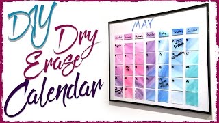 Dry Erase Watercolor Calendar  DIY  Diving Head First [upl. by Apple]