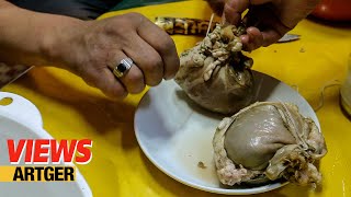 Mongolian Sheep Stomach Dumpling Traditional Nomadic Cuisine Village Life in Mongolia  Views [upl. by Lodmilla]