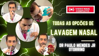 Todas as 5 opções de lavagem nasal com soro Lavar o nariz em bebe criança e adultos com catarro [upl. by Dyolf991]