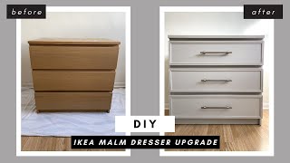 IKEA MALM TRANSFORMATION  Budget IKEA Hack  Shade Shannon [upl. by Neo]