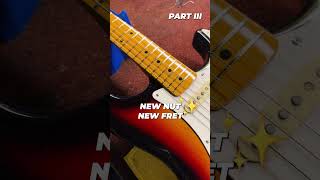 Japanese Fender Stratocaster Refret  Part 3 [upl. by Eiramik677]