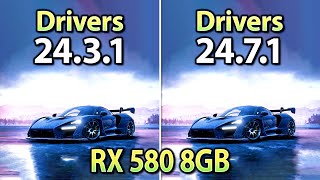 AMD Drivers 2431 vs 2471  RX 580 8GB [upl. by Hanikehs167]