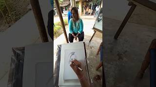 Live portrait liveportrait portraitsketch art trending sketch artist shorts reels subscribe [upl. by Ahseela]