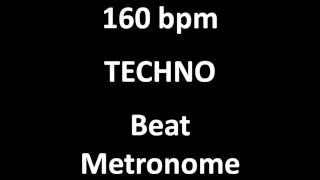 160 BPM  160 Beats Per Minute TECHNO BEAT 1 for Jamming [upl. by Yatnwahs992]