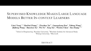 Supervised Knowledge Makes Large Language Models Better Incontext Learners [upl. by Akiehs]