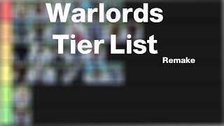 Roblox warlords Tier List updated 22122021 [upl. by Filippo724]