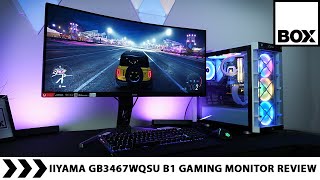 iiyama GB3467WQSU B1 Curved Gaming Monitor Review [upl. by Burrus]