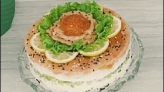 ✅️СУШИТОРТ 🥢 Невероятно Вкусный и Очень Красивый Ленивые Суши SUSHI SALAD [upl. by Sihun]