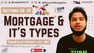 Mortgage and its types Sec 5859 TPA [upl. by Lizned758]