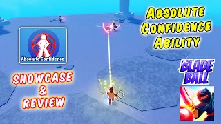 Absolute Confidence Ability Showcase amp Review in Blade Ball Roblox [upl. by Evaleen646]