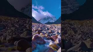 Massive Mount Kailash amp Manasa Sarovara  Sacred Home of Lord Shiva 🕉️🏔️ Shorts [upl. by Aloysius]