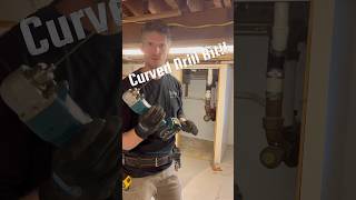 CURVED DRILL BIT For those awkward situations carpentryquicktip [upl. by Tracey]