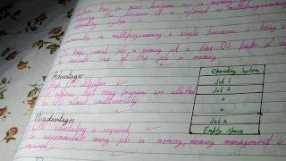 Multiprogramming operating systemAdvantages and Disadvantages of multiprogramming [upl. by Corine]