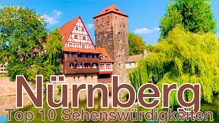 TOP 10 Sehenswürdigkeiten in Nürnberg [upl. by Atteuqram]