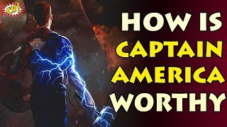 How Is Captain America Worthy To Lift Mjolnir Explained  ComicVerse [upl. by Janifer]