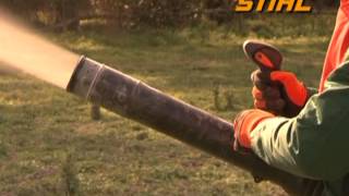 Demostración STIHL taladro BT 45 fumigador SR 450 soplaaspirador SH 86 y fumigador SR 420 [upl. by Akoyn]