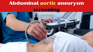 Abdominal aortic aneurysm screening [upl. by Aira]