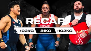 The Heaviest Snatch Battle Ever M102kg W81kg amp M102kg Paris Weightlifting Recap [upl. by Lida]