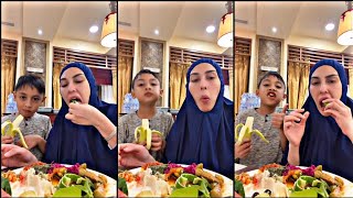 Zarina Anjoulie Happy Dengan Vegetables Dinner Di Madinah [upl. by Adnilasor546]