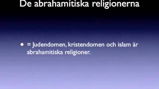 Abrahamitiska religioner begrepp [upl. by Rabbi50]