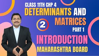 Determinants And Matrices Lec 2  Class 11th Maths1  Success 30  Maharashtra Board  Dinesh Sir [upl. by Ilojne]