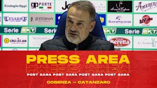 PRESS AREA  VIVARINI NEL DOPO GARA DI COSENZACATANZARO🎙️ [upl. by Mosley]