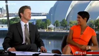 Naga Munchetty Stunning on BBC Breakfast 25 7 14 [upl. by Jany52]