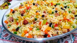 ARROZ À GREGA  Receita de Natal e Ano Novo soltinho e delicioso [upl. by Eyr]