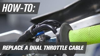 How To Replace a 4 Stroke Motorcycle Throttle Cable [upl. by Kuo]