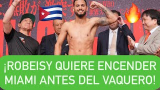 ROBEISY RAMÍREZ PELEA EN MIAMI FRENTE A TODOS SUS CUBANOS boxeo [upl. by Zetroc]