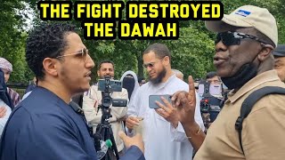 The Fight Destroyed The Dawah Shamsi And Visitor Speakers Corner Sam Dawah [upl. by Placidia]