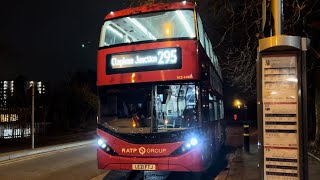 Enviro 400 EV City RATP Group on Route 295 [upl. by Adnamor526]