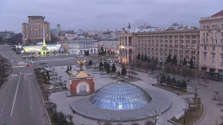 Air raid sirens sound in Ukraine capital Kyiv  AFP [upl. by Allsun210]