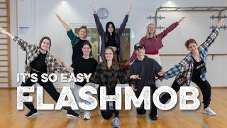 Its so Easy  Linda Ronstadt Einfacher Line Dance Flashmob zum Nachtanzen [upl. by Jenne]