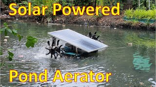 Solar PaddleType Water Aerator In Operation 4K [upl. by Aisital]