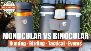 Monocular VS Binocular  Which is Best We Compare for Hunting Birding Tactical Use amp More [upl. by Audras365]