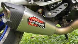 full system YOSHIMURA AT2 MT09 v4 2025 💨 [upl. by Terena]