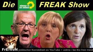 GRÜNE FREAKSHOW  wer kriegt die GOLDENE HIMBEERE Roth Kretschmann oder GöringEckardt [upl. by Gaby]