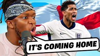 KSI REACTS TO THE EUROS ENGLAND SQUAD [upl. by Eibrab]