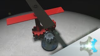 Two Coaxial propellers  Using Only one Motor  3D Animation Concept [upl. by Analaj]